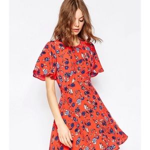 ASOS Floral Printed Tea Dress